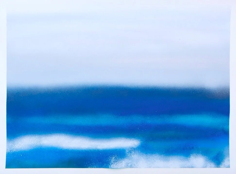 Santa Rosa Beach, FL22” x 30” spray paint on paper