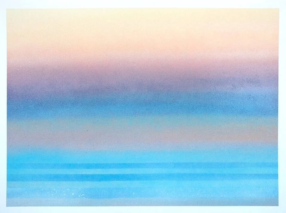 Tillicum Beach, OR18” x 24” spray paint on paper