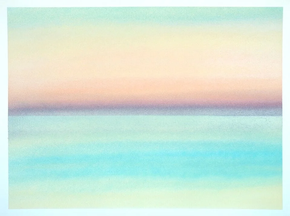 Tillicum Beach, OR18” x 24” spray paint on paper