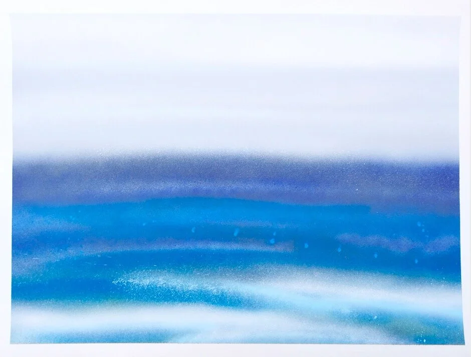 Santa Rosa Beach, FL22” x 30” spray paint on paper