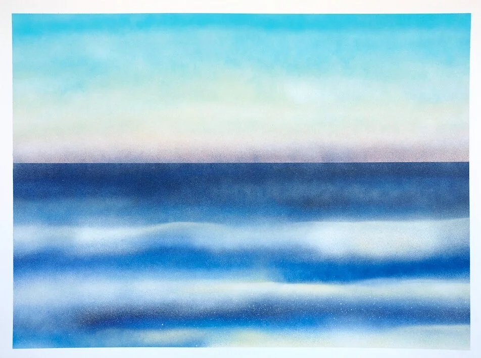 Tillicum Beach, OR18” x 24” spray paint on paper
