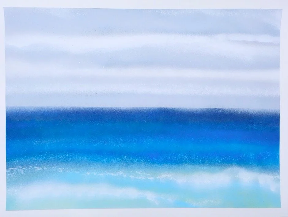Santa Rosa Beach, FL22” x 30” spray paint on paper