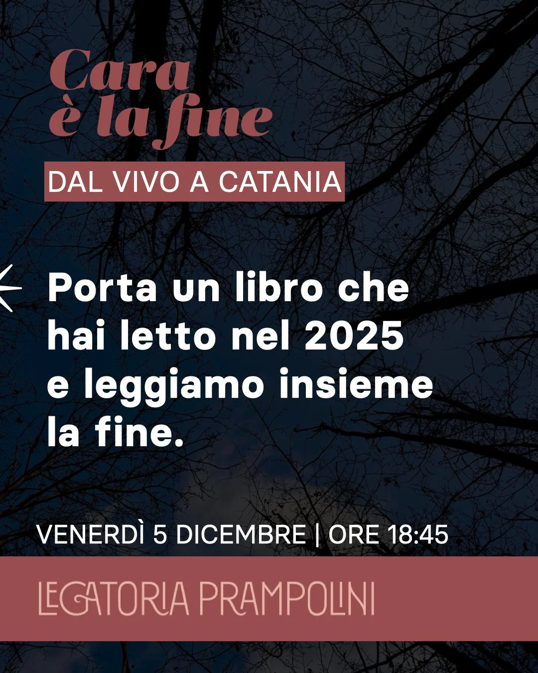 Cara è la fine. Dal vivo 