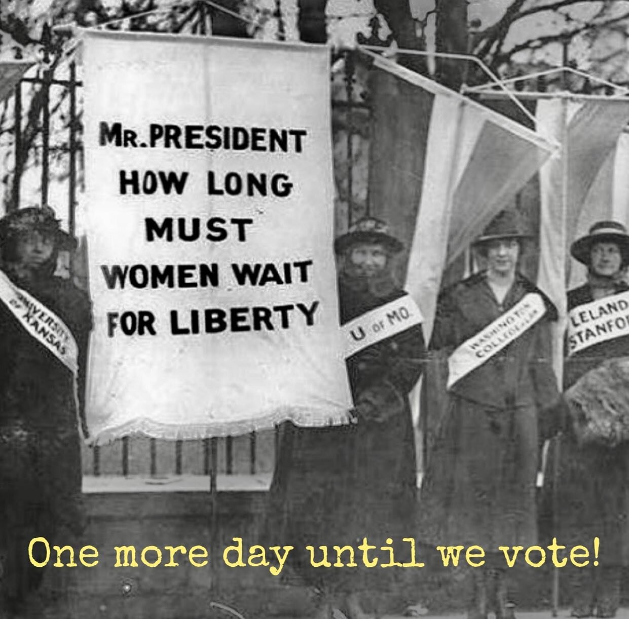 Congratulations, women voters!  On this date in 1920, American women voted for the first time in a Presidential election!  Black and white women both experienced voter suppression tactics such as literacy tests, long residency requirements, and poll 