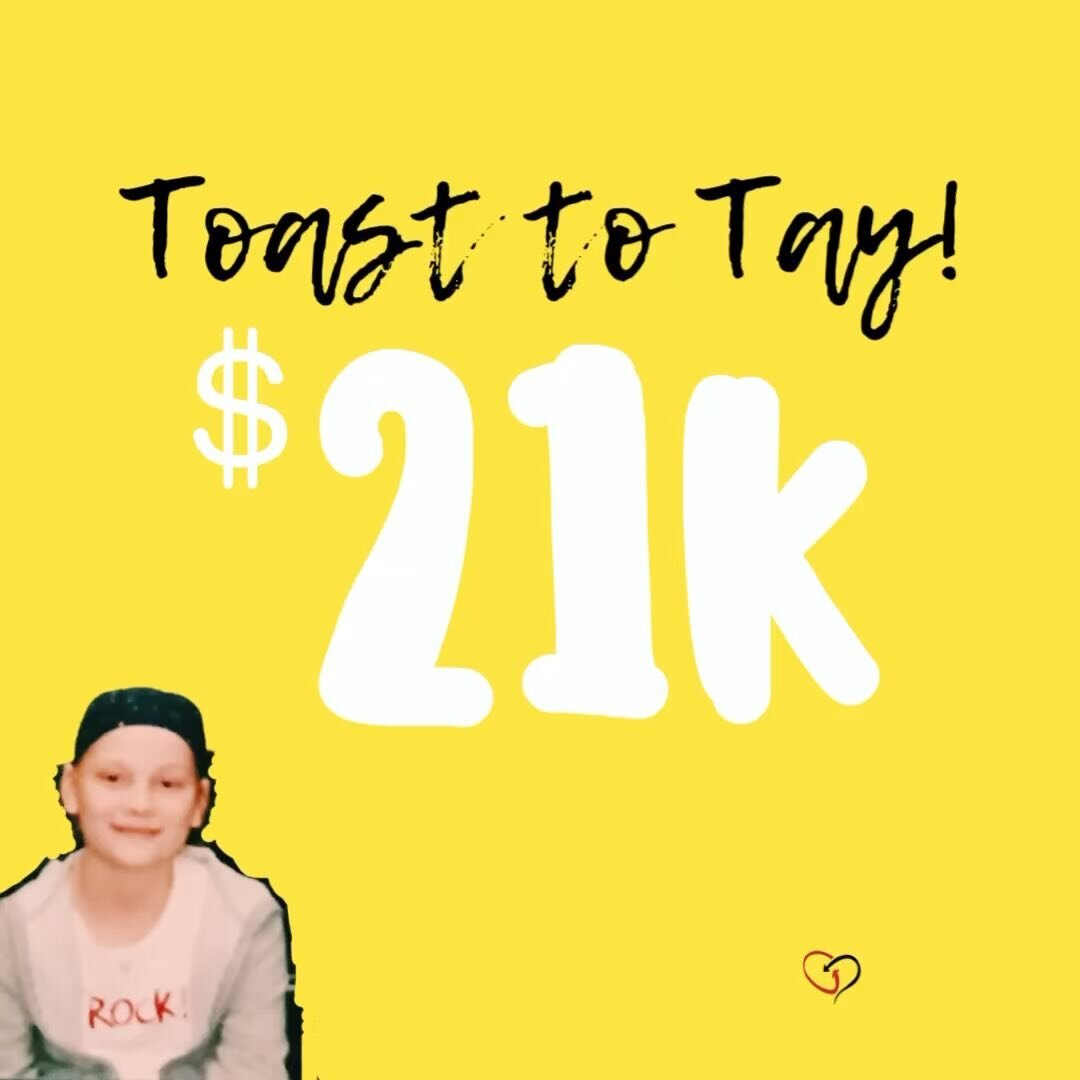 ✨TOAST TO TAY ✨

Help us raise $21k by December 31st to re-launch our official Heart of the Holidays program in 2024. Tay is setting out to collect $1k for each year of her survival in hopes of curating milestones just like this for children and teen