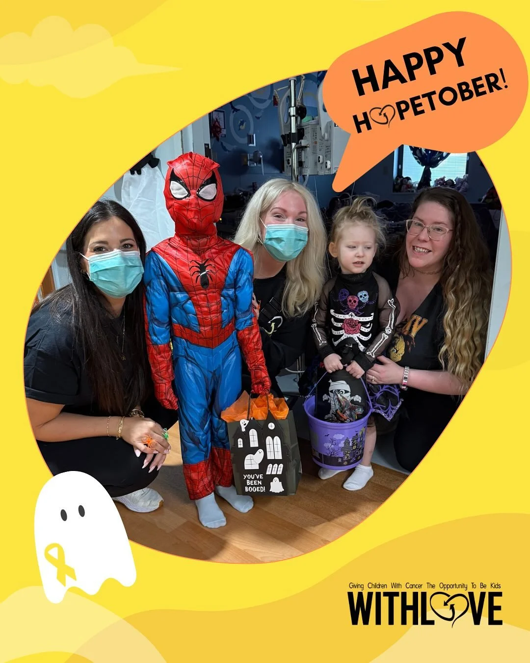 Happy H💛PEtober #withlove 🎃

It was such a thrill to &ldquo;reverse trick-or-treat&rdquo; with our friends @tristarchildrenshospital today! We loved decorating and our Boo Bags were frightfully fun to deliver; spreading hope for Halloween to pediat