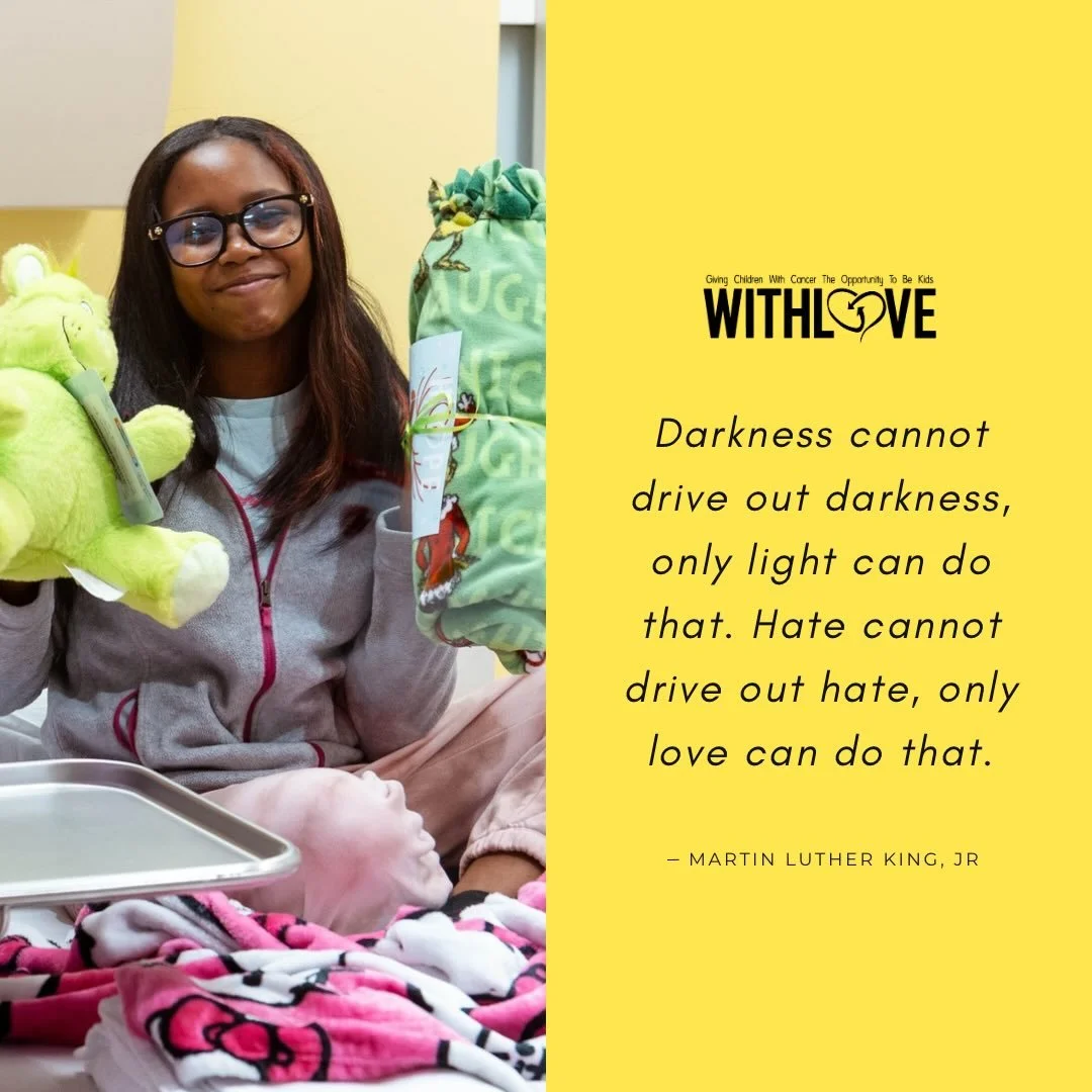 Today we honor the legacy of Dr. King by choosing light over darkness and compassion over hate ✨

In our words, our actions, and the way we show up for one another, may we keep carrying his vision forward, not just today, but every day #withlove 💛