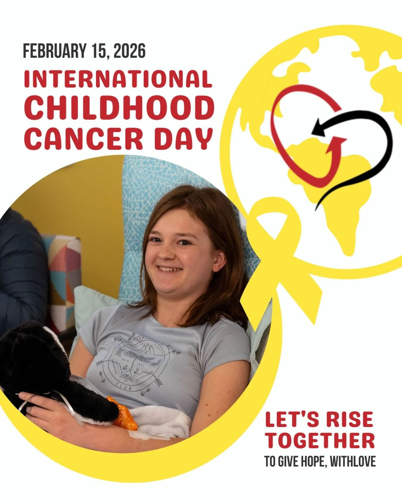 Let&rsquo;s Rise Together 🌎🎗️ 

Today, we join a global effort to raise awareness about childhood cancer; expressing support for children and adolescents with cancer, survivors, and their families. Every year on #internationalchildhoodcancerday we 