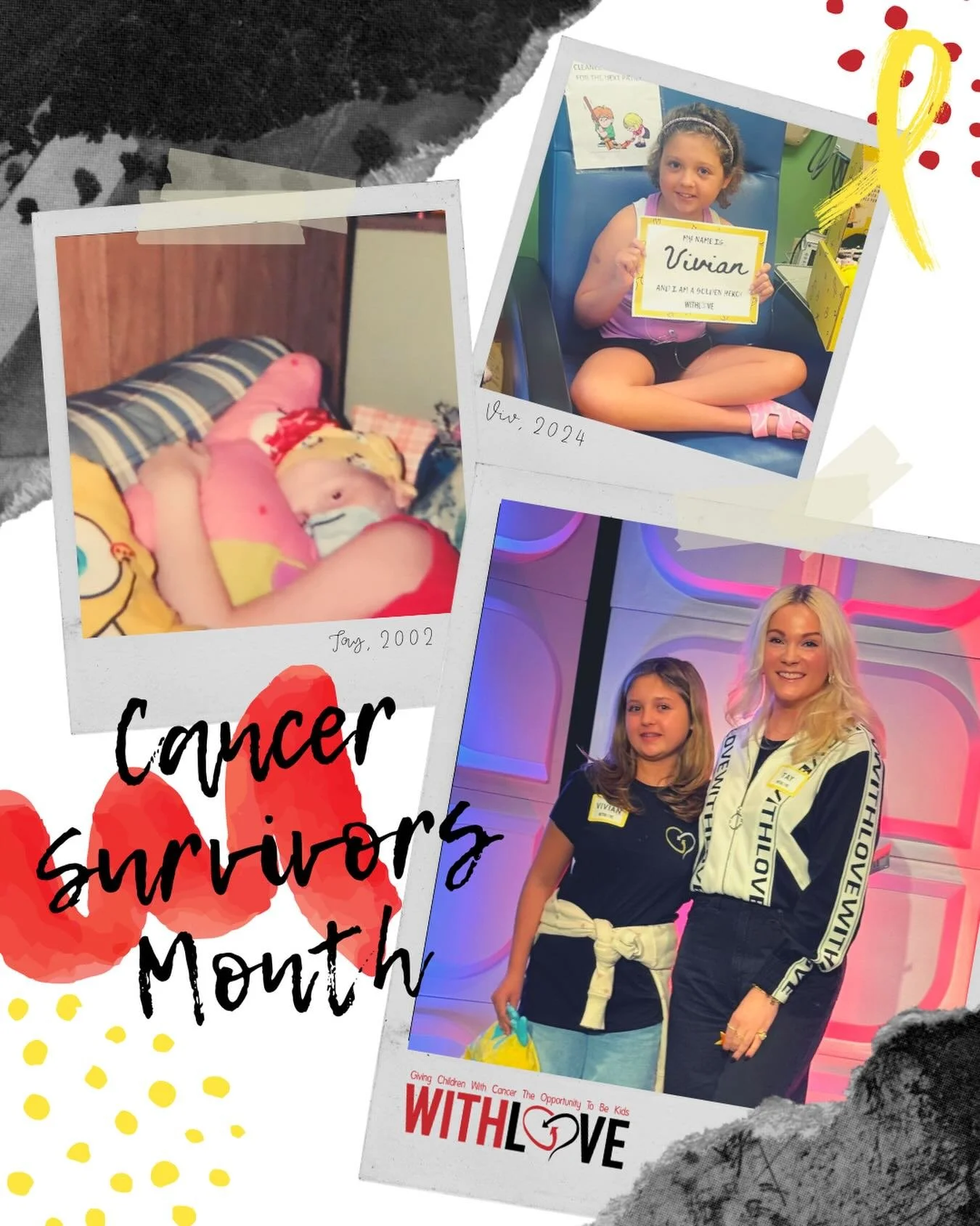 June is Cancer Survivors Month 💛

At WithLove, we celebrate the incredible strength of our Golden Heroes &mdash; the children, teens, and families who continue to shine through every appointment, treatment, scan, and milestone. 

Survivorship is mor