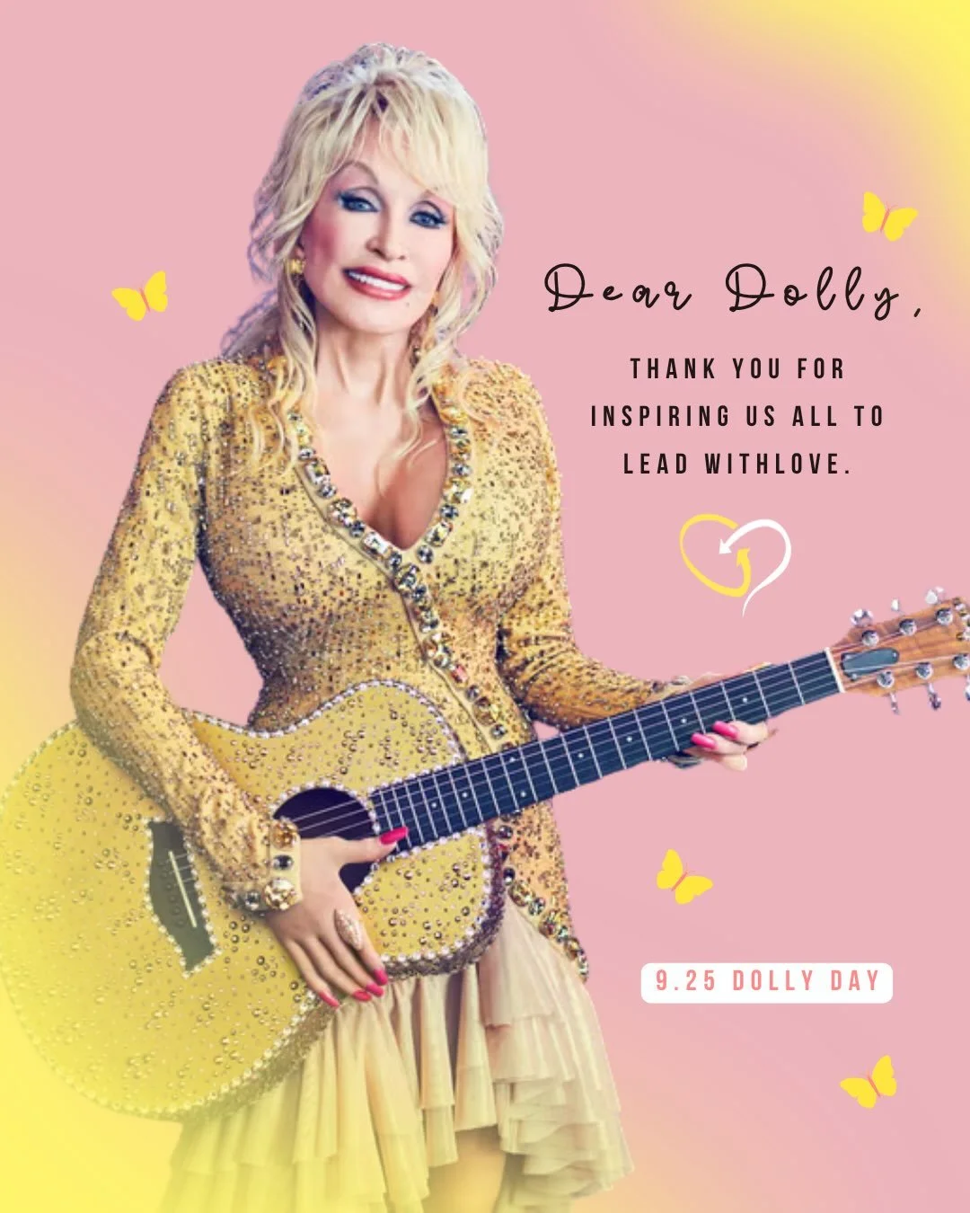 💌 DEAR DOLLY, 

You&rsquo;ve shown us that a little compassion can go a long way. Today, on Dolly Day 9.25, we&rsquo;re celebrating that spirit the best way we know how: by serving others 💛

So today, Nashville, we have one simple challenge for you