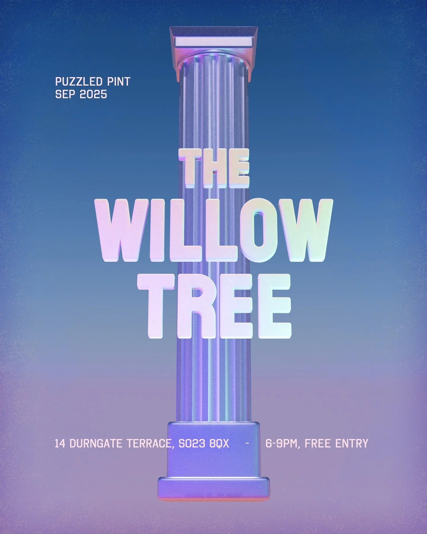 (Almost) every month I make a poster for my local Puzzled Pint group, here are some of my recent faves :)
#puzzledpint #posterdesign  #motiongraphicsdesign #y2kdesigns