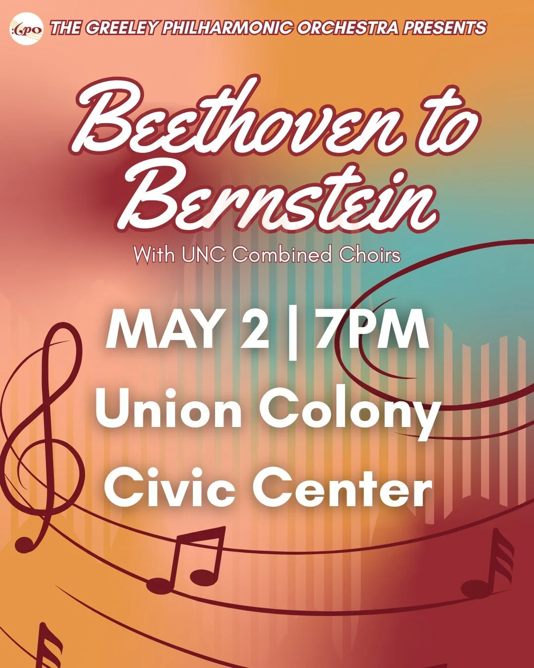 Beethoven, Bernstein, the UNC choirs, and the Greeley Philharmonic. What better way to welcome May?

7 pm
May 2nd
Union Colony Civic Center
greeleyphil.org/tickets
