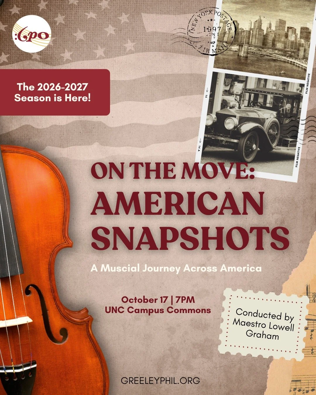 The wait is almost over! 🎻✨

Our 2026&ndash;2027 season begins with ON THE MOVE: AMERICAN SNAPSHOTS &mdash;a musical journey across America filled with storytelling, iconic sounds, and plenty of adventure along the way.

Join us as we kick off anoth