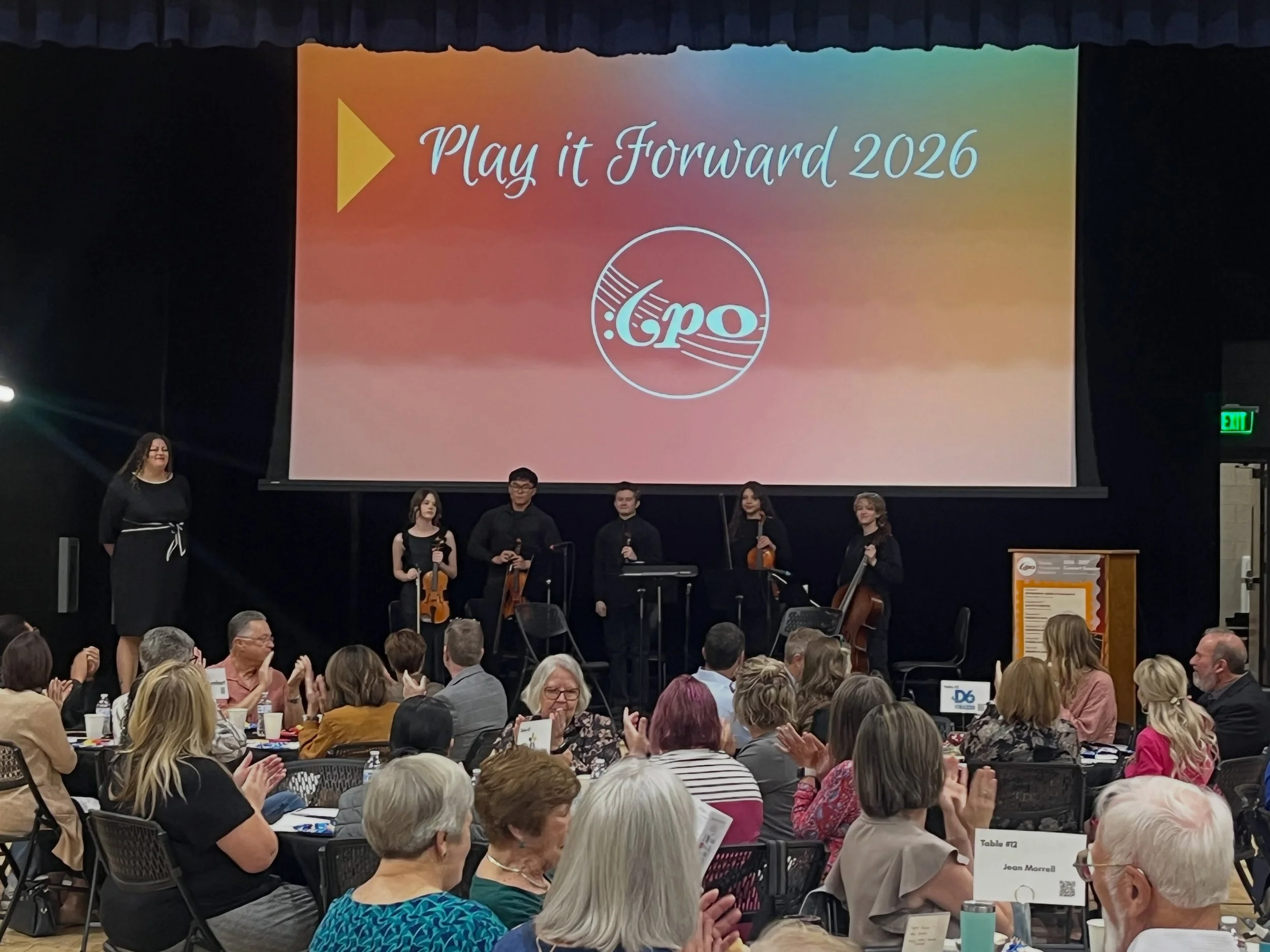 What an incredible morning at Play it Forward! Thanks to our community members and sponsors, we raised funds for music education that will help us impact over 900 students this season!

Thank you to our sponsors:
@allo.fiber 
@mountainvalleybankco 
@