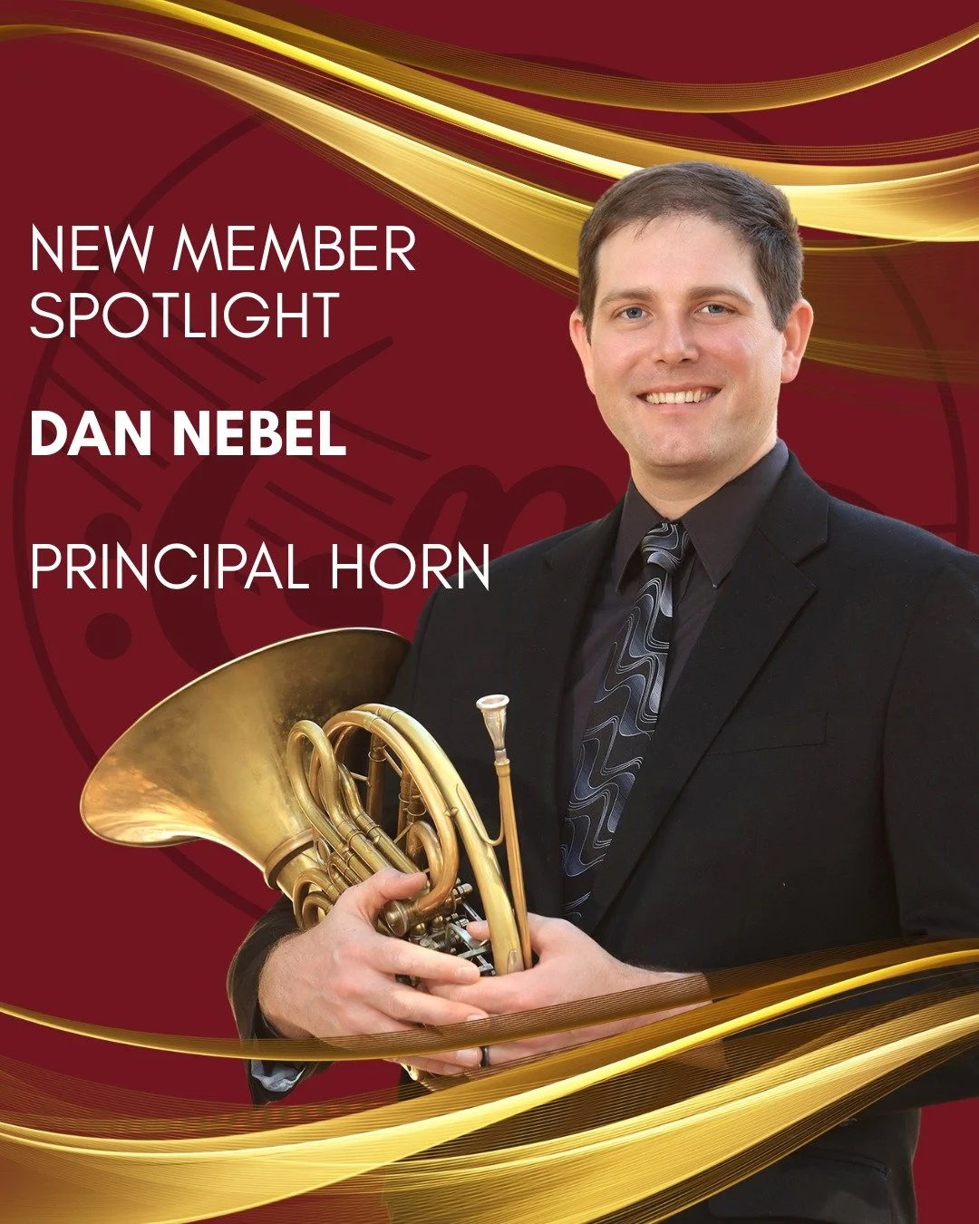 Dr. Dan Nebel is an accomplished French hornist, church organist, music director, and educator whose diverse career has taken him across the United States. He previously served as a bandsman with the United States Air Force Band of the Golden West, t