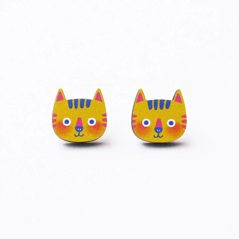 unique cat earrings