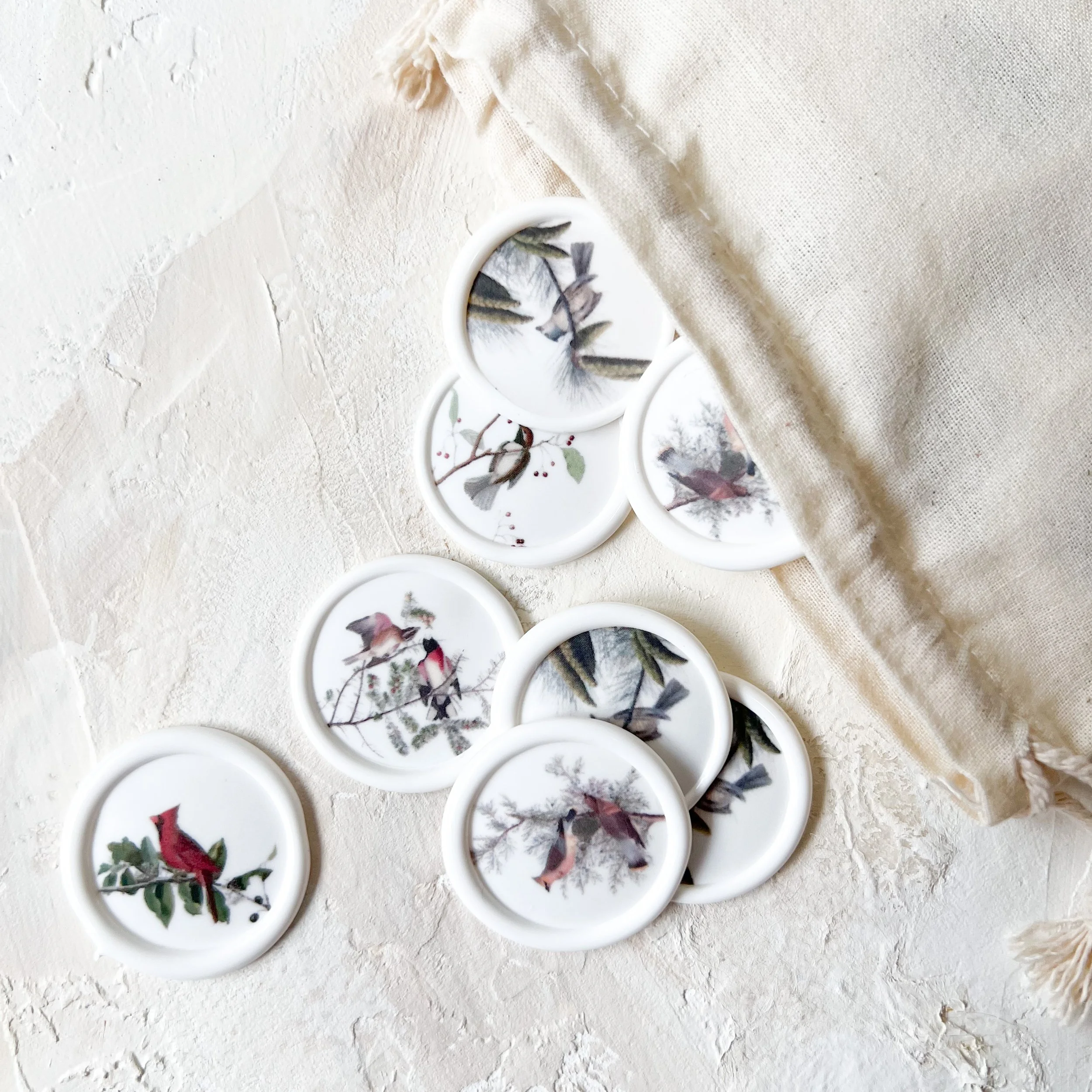 Birds and berries bulk wax seals