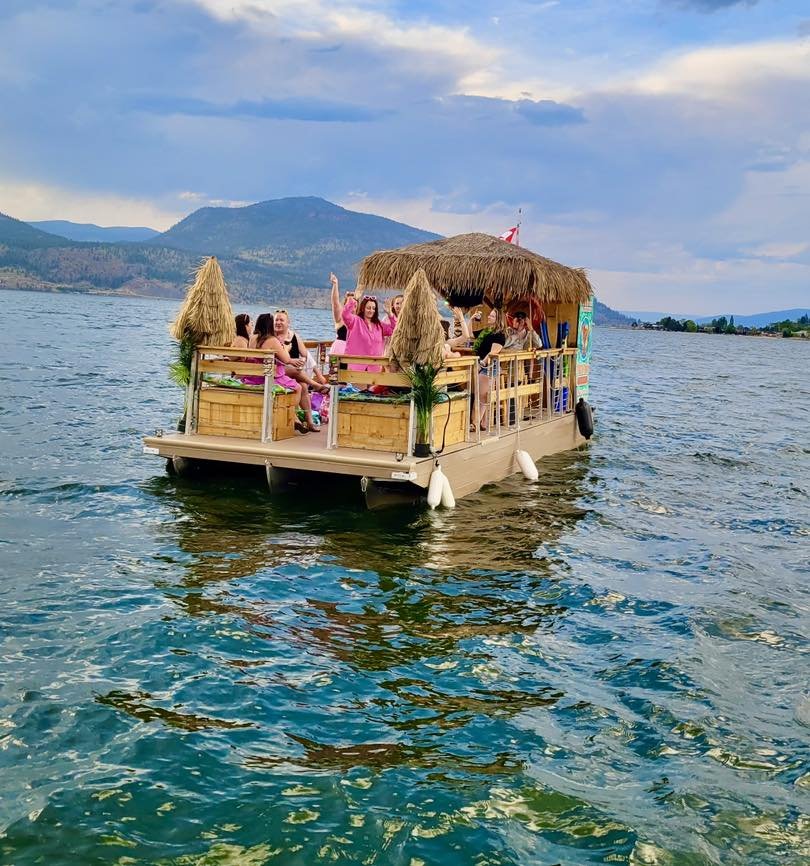 Get your dancing shoes on!! 👠 The Tiki Boats are your own floating dance party on the lake 💃🏼 🕺 Get your girlfriends together for an unforgettable time. 

#kelowna  #okanaganlake #downtownkelowna #kelownatourism #tikiboat #okanagansummer #okanaga