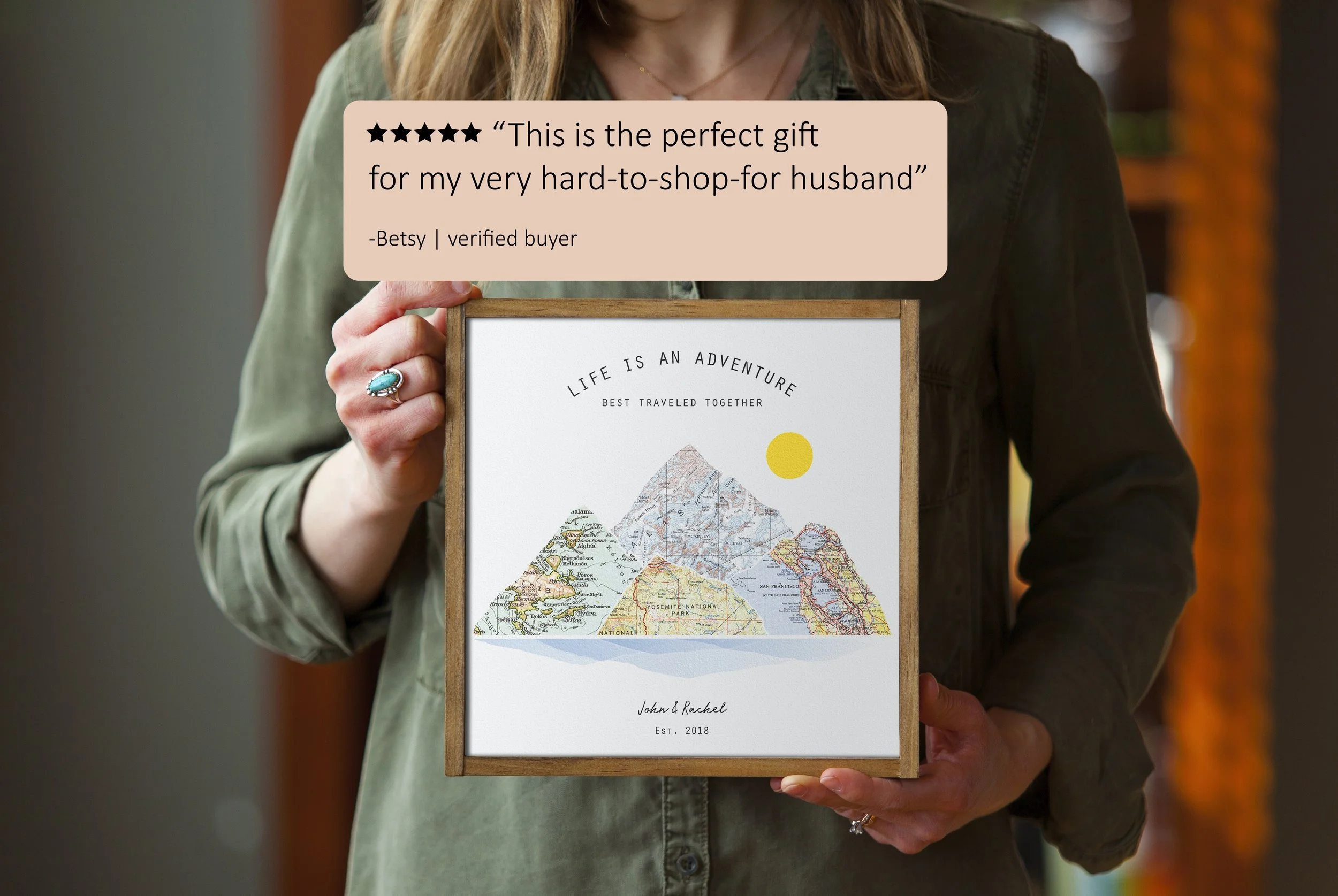 Mountain Adventure Wood Print - Vancouver