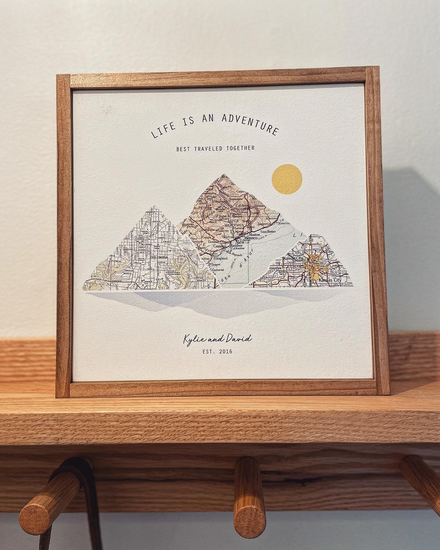 Hope your Labor Day weekend is full of adventure 🤩 PS We&rsquo;re having a 15% off sale! Go get yourself one of these little cuties. 

#journeyprintshop #etsysellersofinstagram #mountainscape #journeysofcouples #coupleswhotravel #adventurestogether 