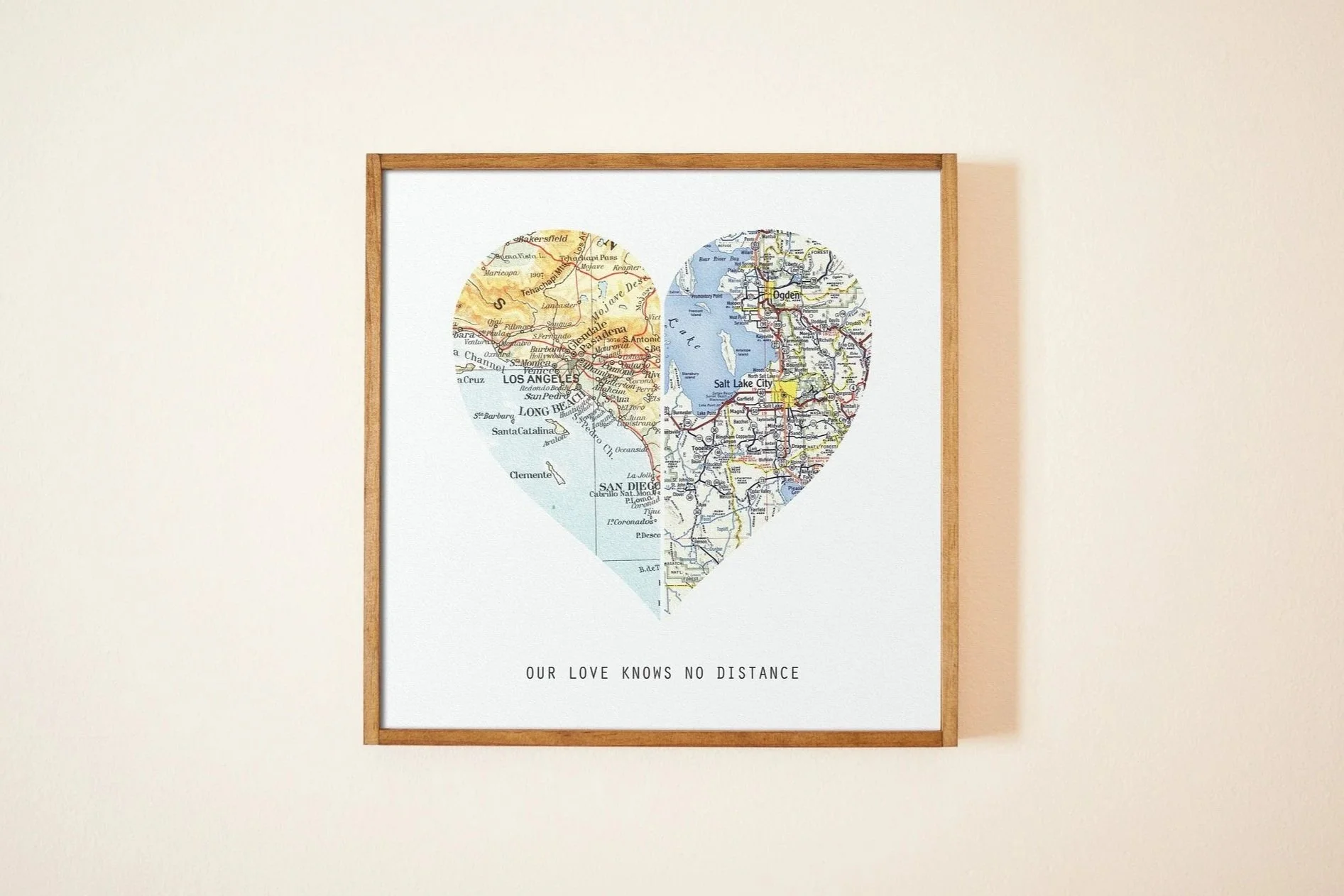 Custom Couples Travel Story Map Print