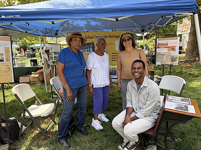 Dr. Clara Smalls, "Mayor" Purnell, Nicole and Jaelon Moaney