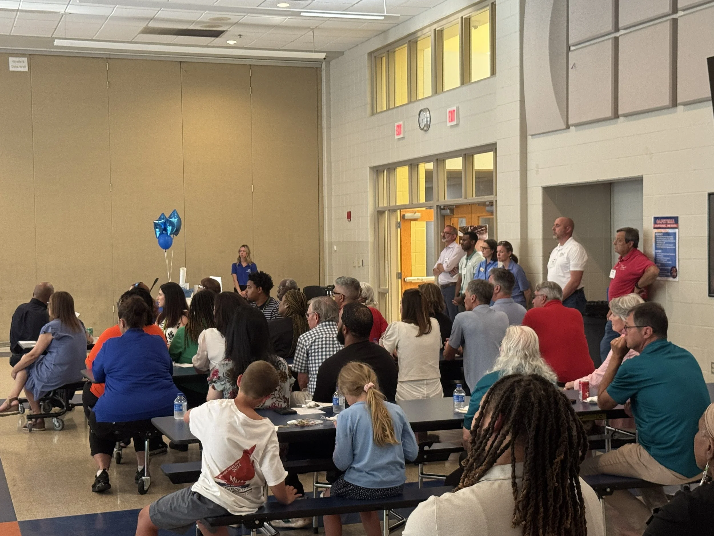 Community members at a Frederick Douglass Community reading in Easton Maryland July 11, 2026