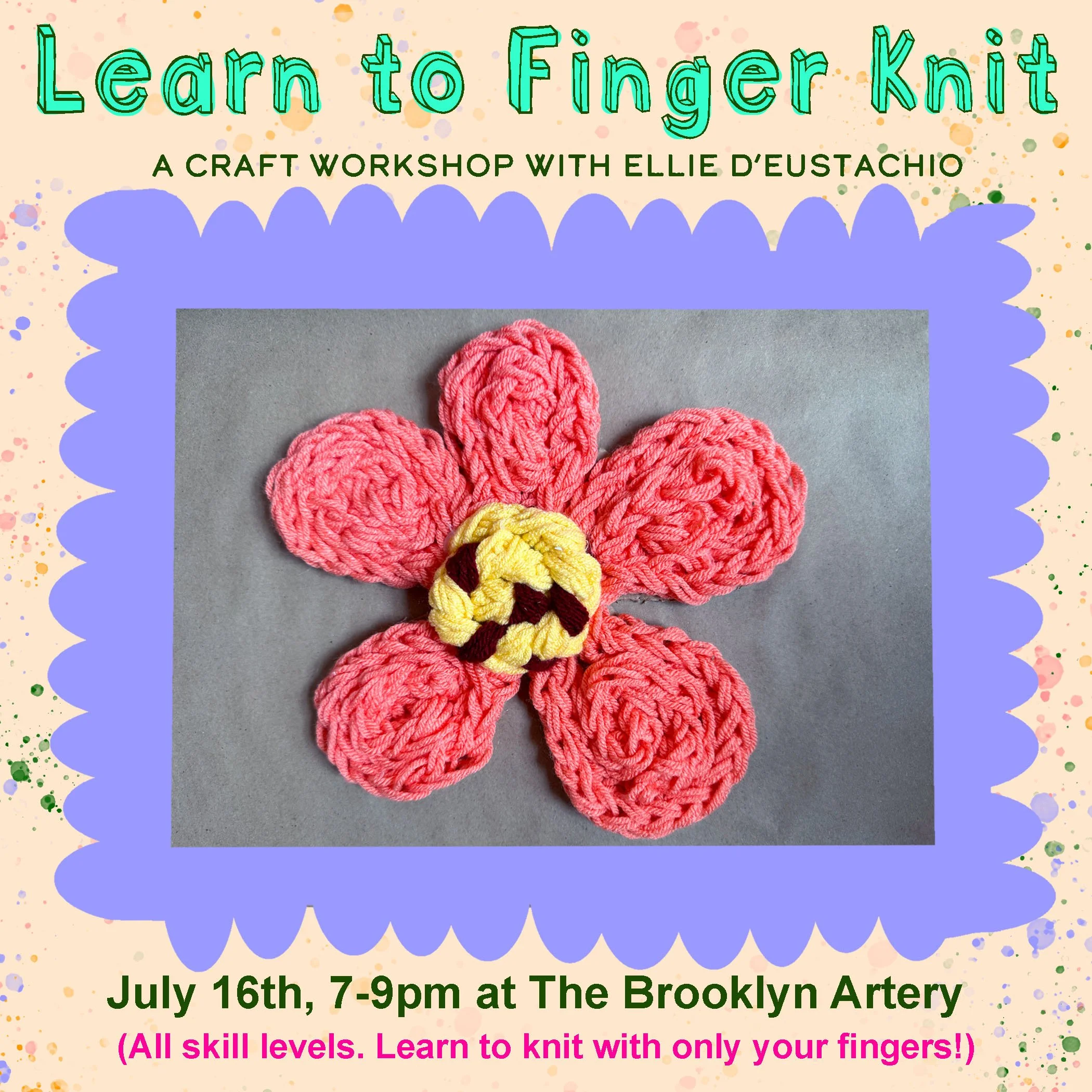 Finger Knitting Workshop