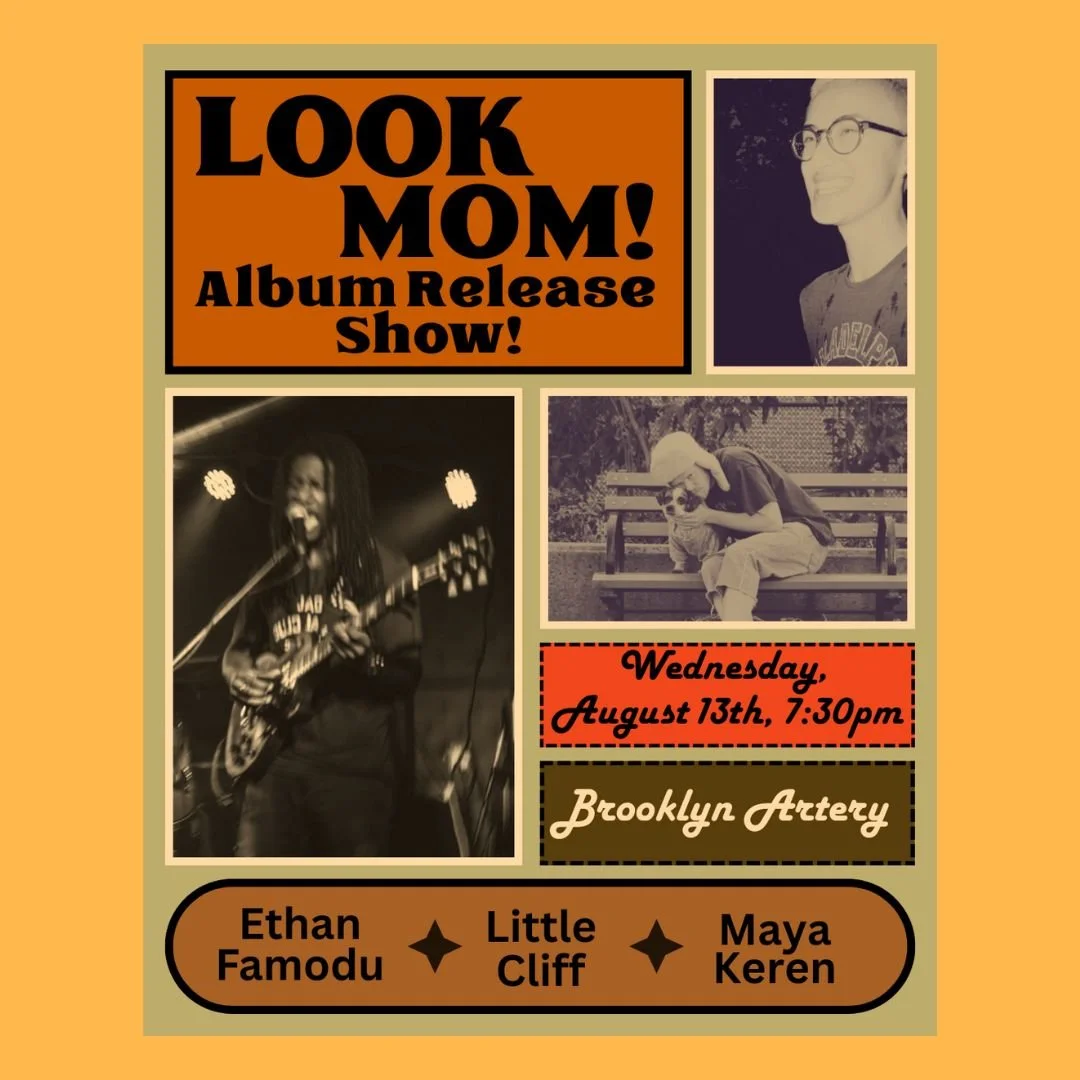 Live Music: Little Cliff ~ Ethan Famadou ~ Maya Keren