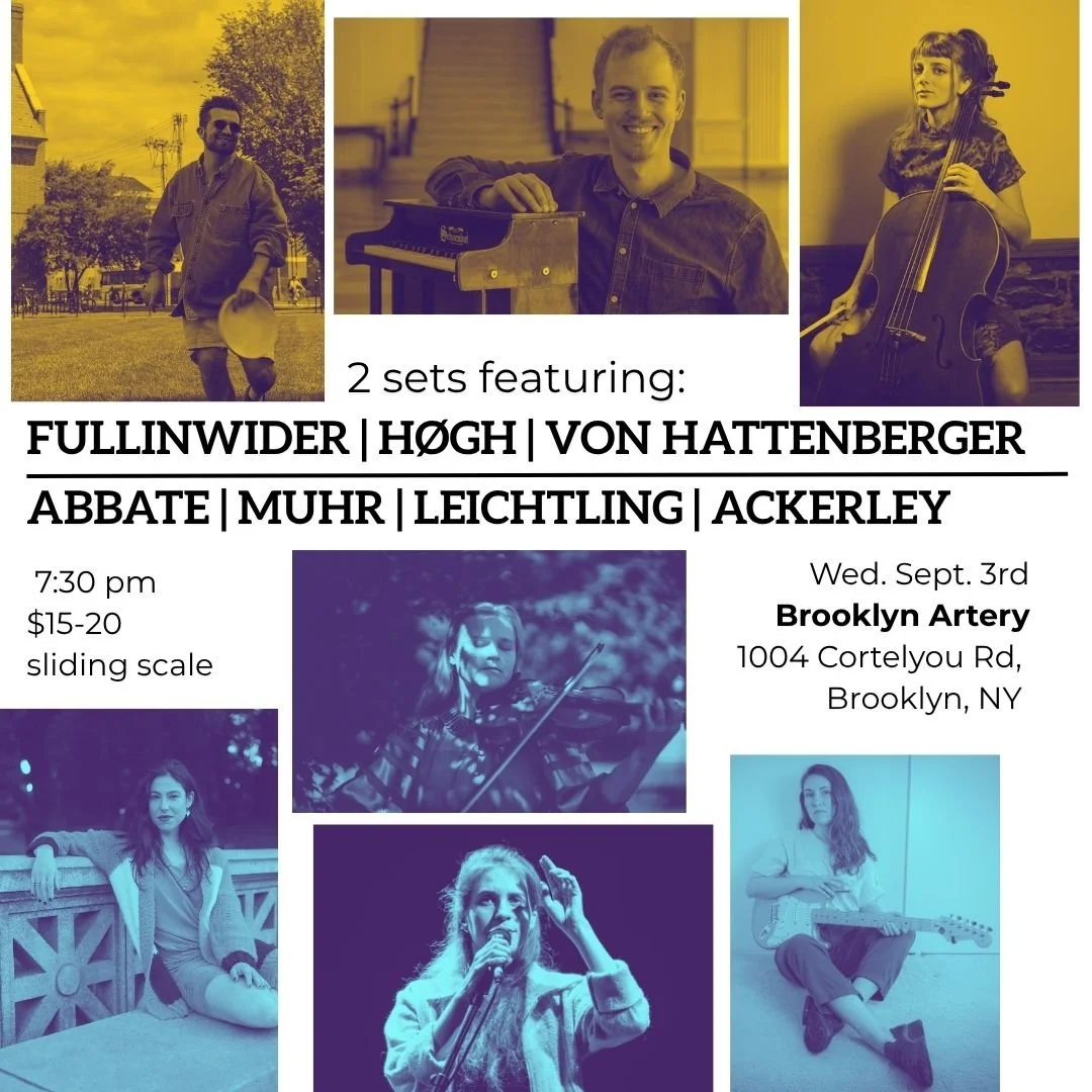 Live Music: Jessica Ackerley Quartet ~ Sahara Von Hattenberger Trio