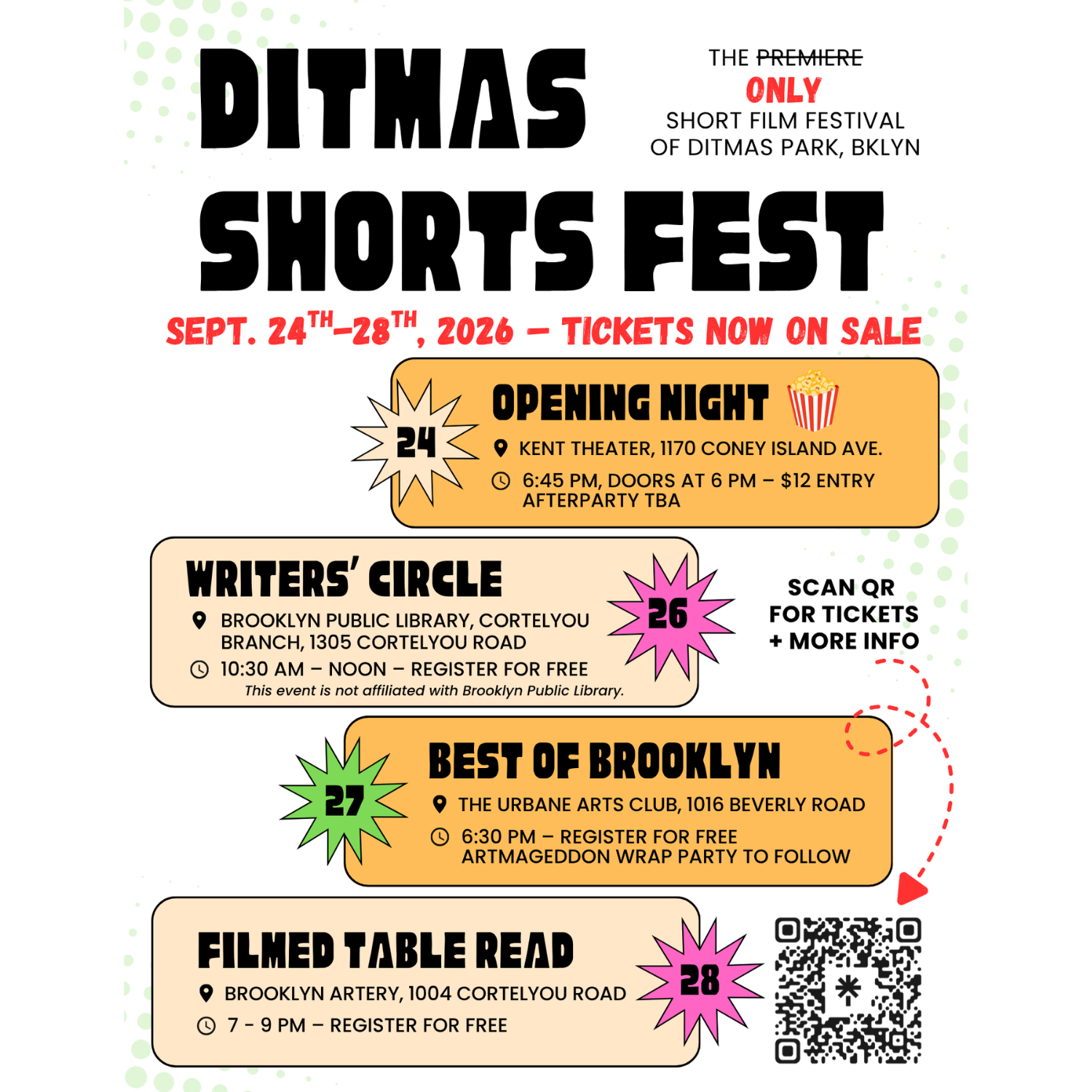 Ditmas Shorts Fest: Table Read