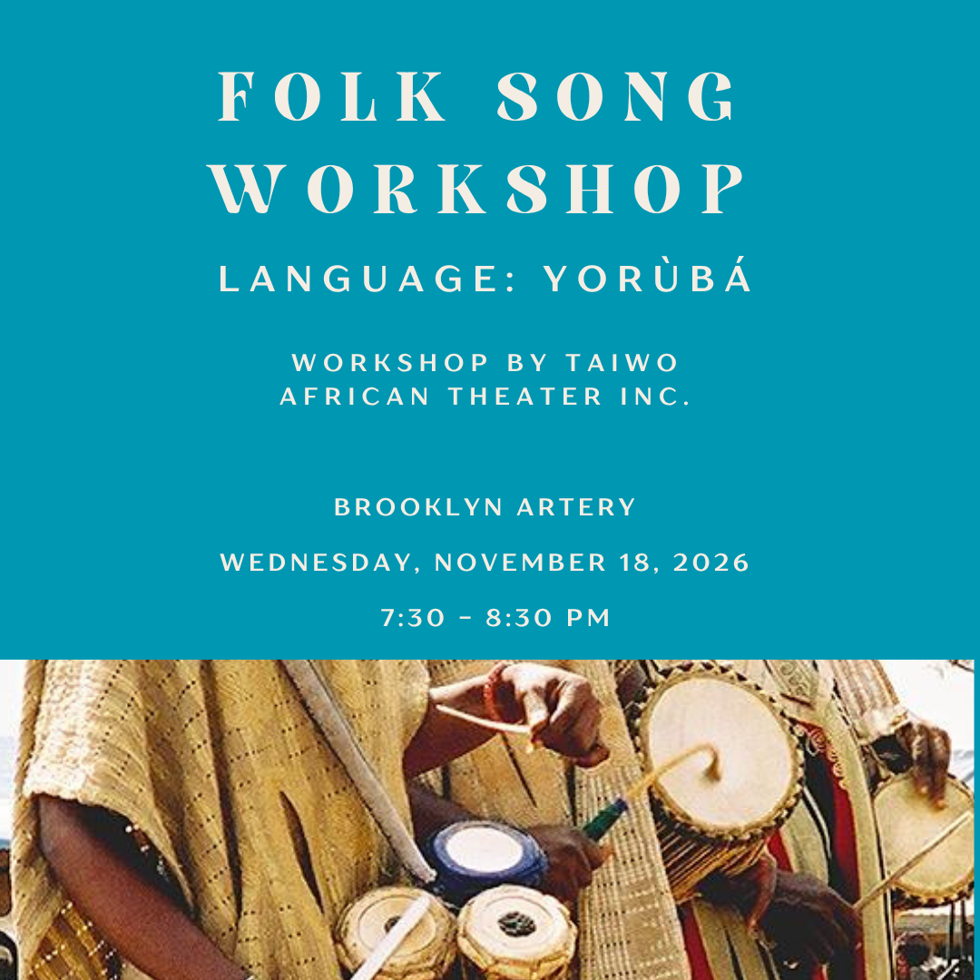 Yorùbá Folk Song Workshop with Taiwo Aloba