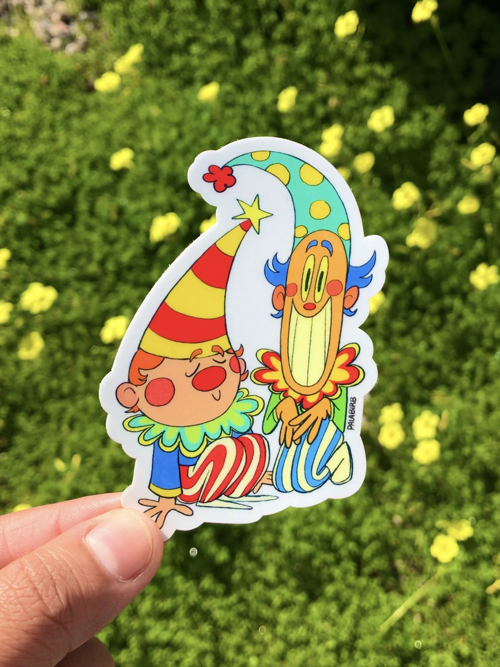 Clown Buds Sticker