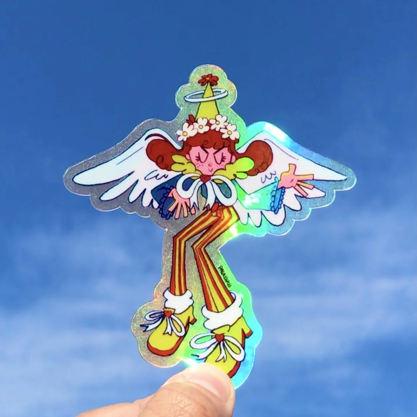 Clown Angel Sticker