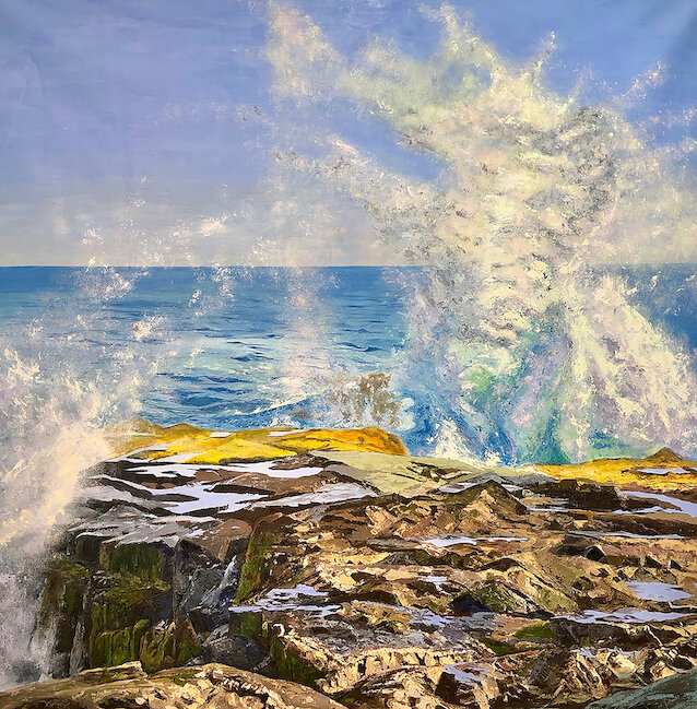 "Ocean's Rising"//oil on canvas// by 2nd Edition Finalist, Kathy Varadi