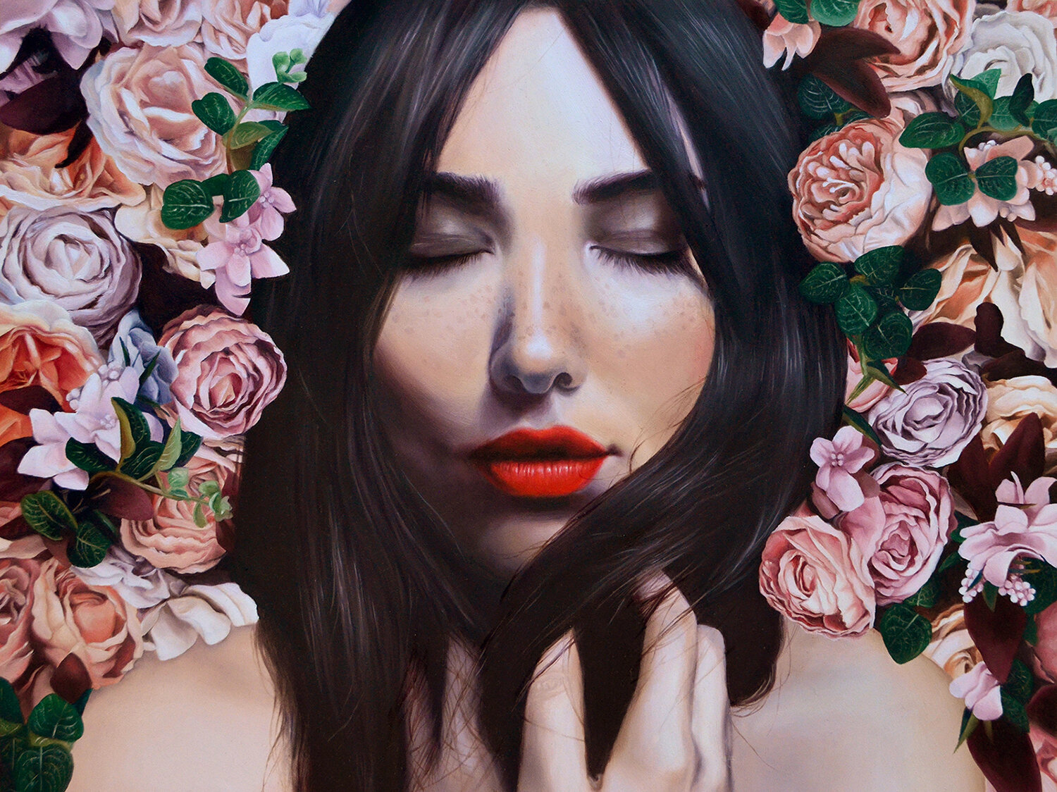 "Roses" //Oil on Panel// by 4th Edition Finalist, Karen Remsen