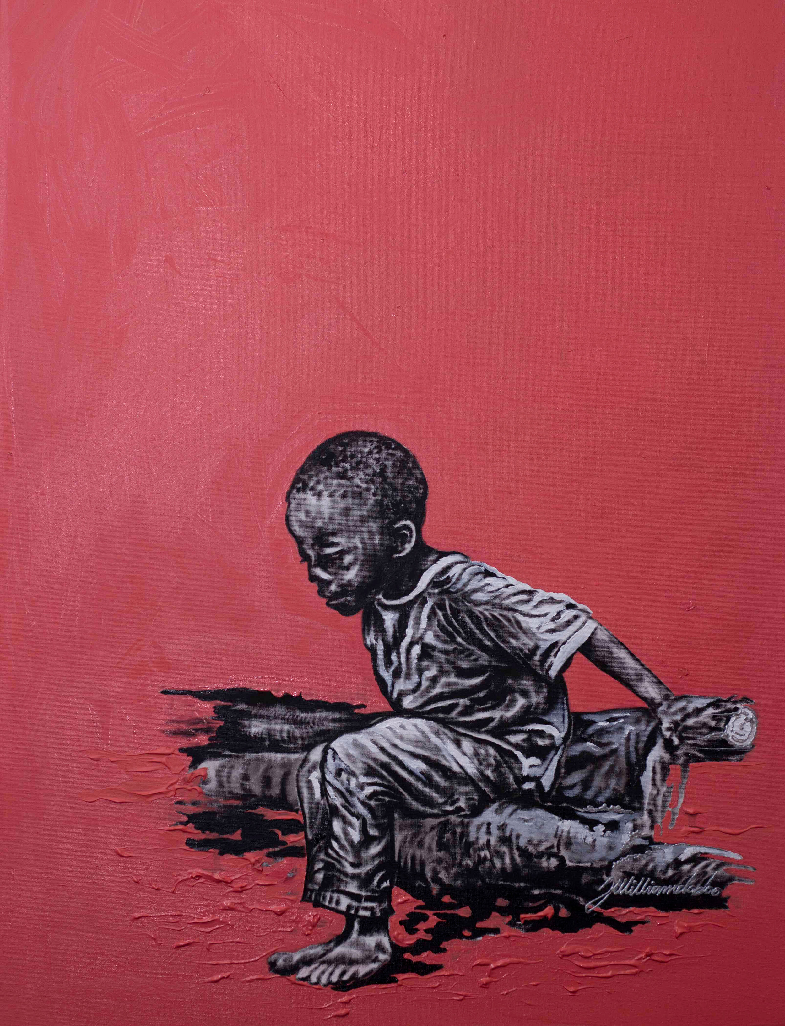 "Quality Education SDG 4" //Acrylic on Canvas// by 4th Edition Finalist, Patrick William Dodoo