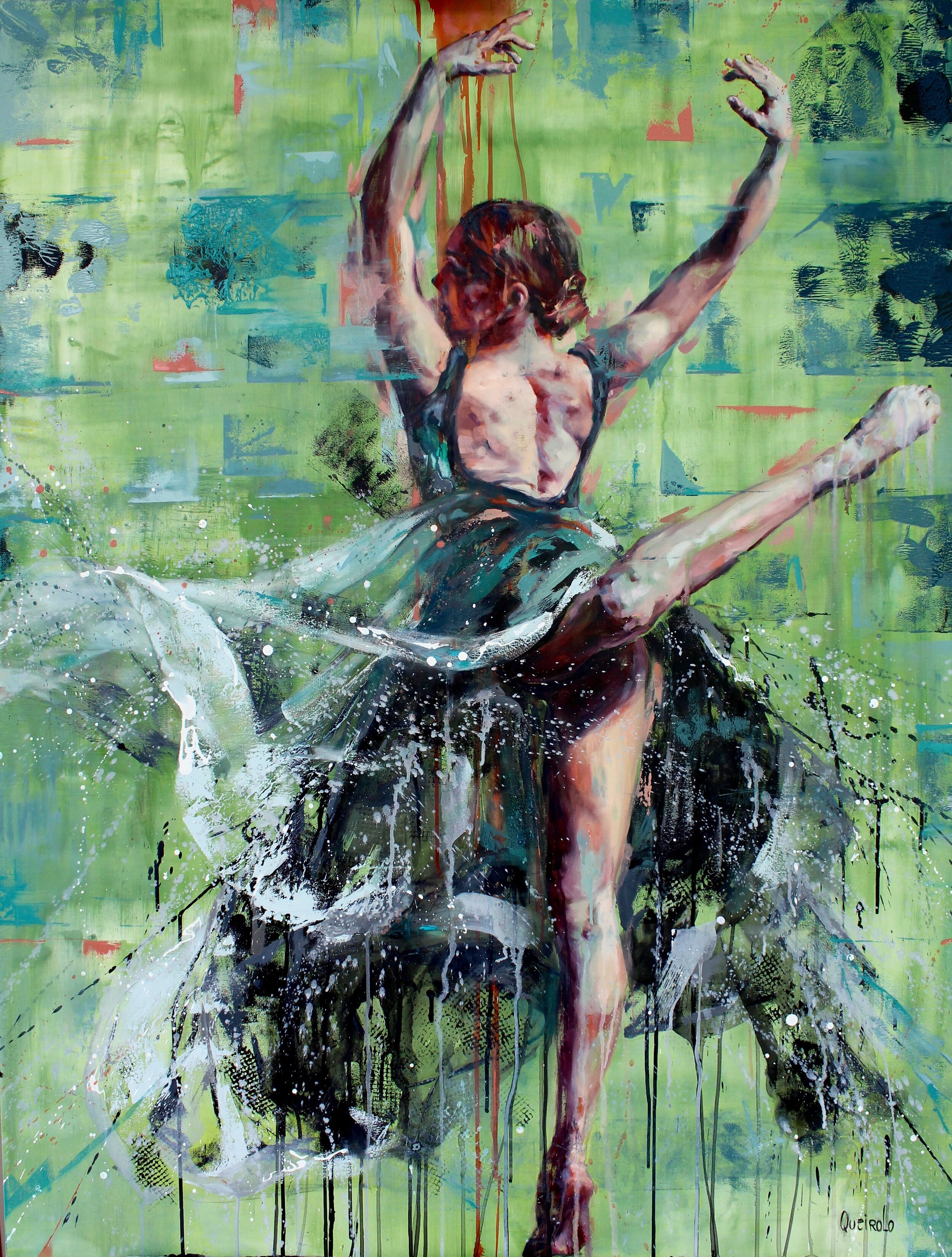 "Grey in Green" //Oil on canvas// by 4th Edition Finalist, Daniella Queirolo