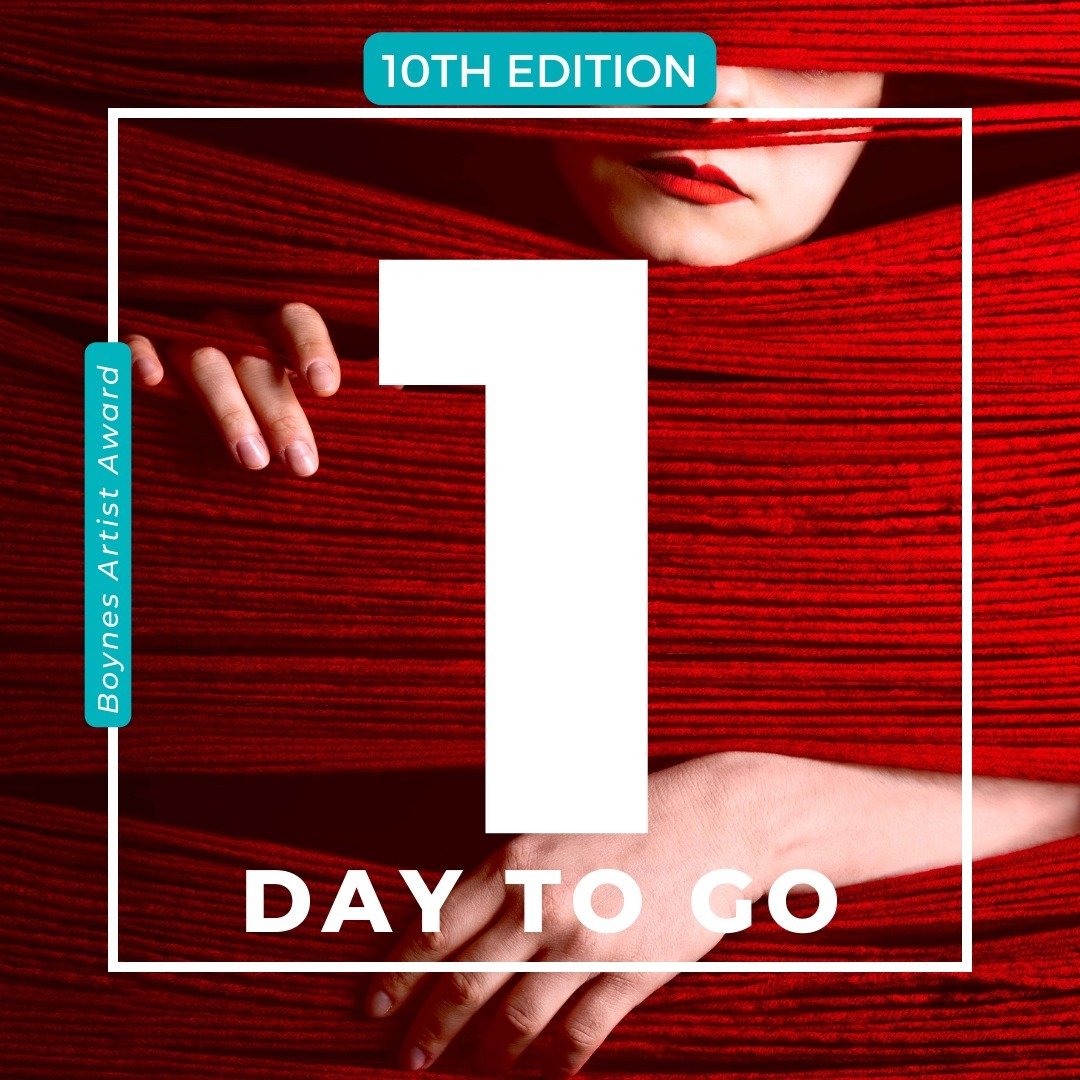🚨 Only 1 DAY left until the Boynes Artist Award 10th Edition deadline! 🎨 Don't miss out on your chance to win $3000 cash, residency opportunities, an advertising package, publication, and more! Open to international artists. Submit your artwork now