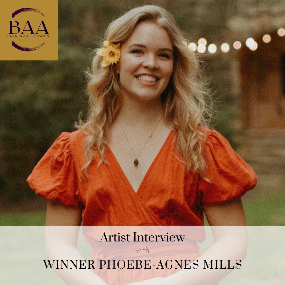 Meet Monthly Art Award Winner [March 2024 Edition], Phoebe-Agnes Mills⁠
⁠
&quot;I would say my artwork is like myself, gently balanced between chaos and quiet, light and dark, and full of passion, anxiety, and questions. My favorite word to describe 