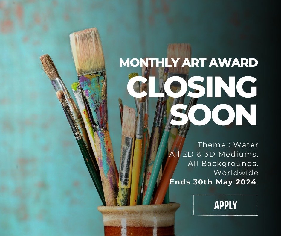 🎨 Attention artists! 🚨 The deadline for the Monthly Art Award May 2024 edition is fast approaching! You have less than 3 weeks left to submit your artwork. Don't miss this opportunity to showcase your talent. Submissions close on May 30th. Winners 