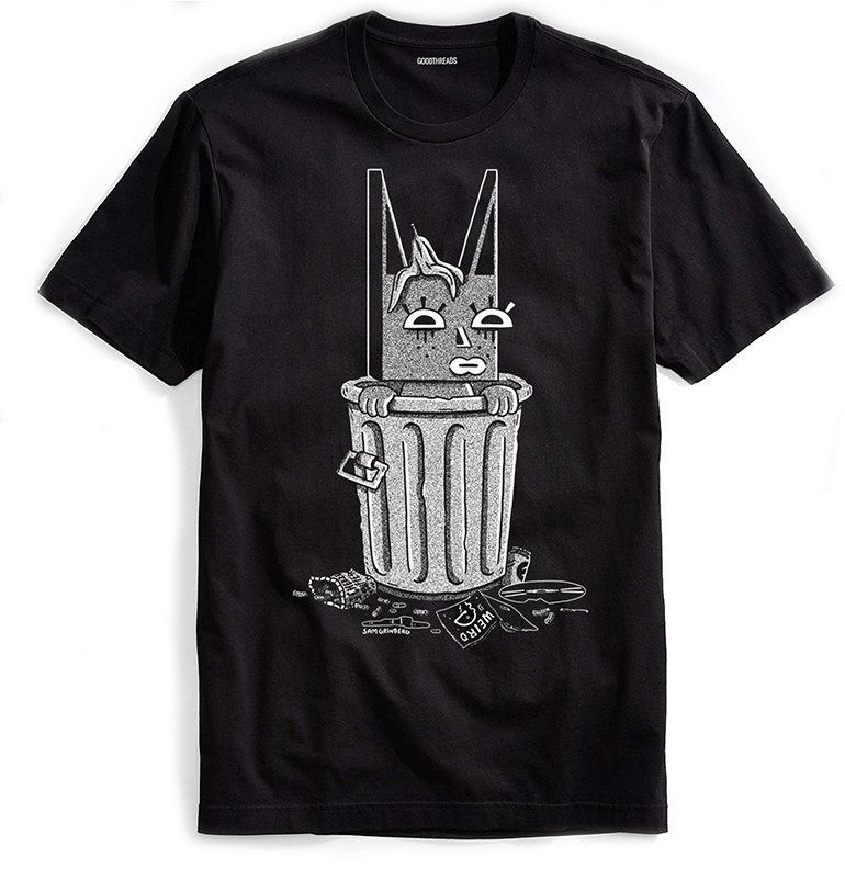   Garbage Cat T-Shirt Design , Screenprinted, Run of 100 