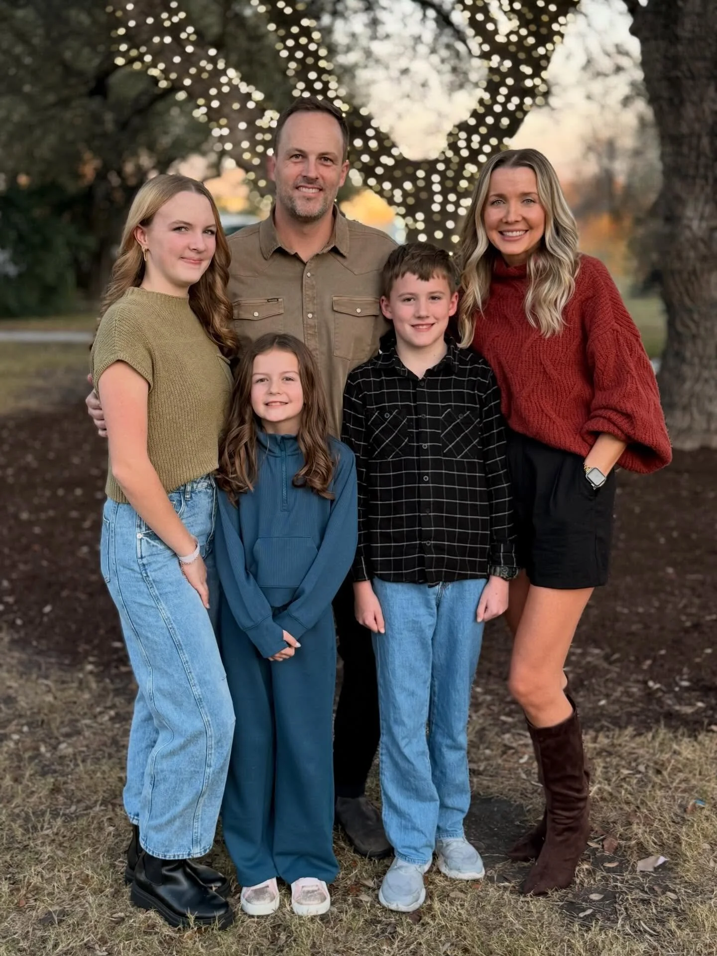 Merry Christmas from the Foremans + our Norman Rockwell selves.