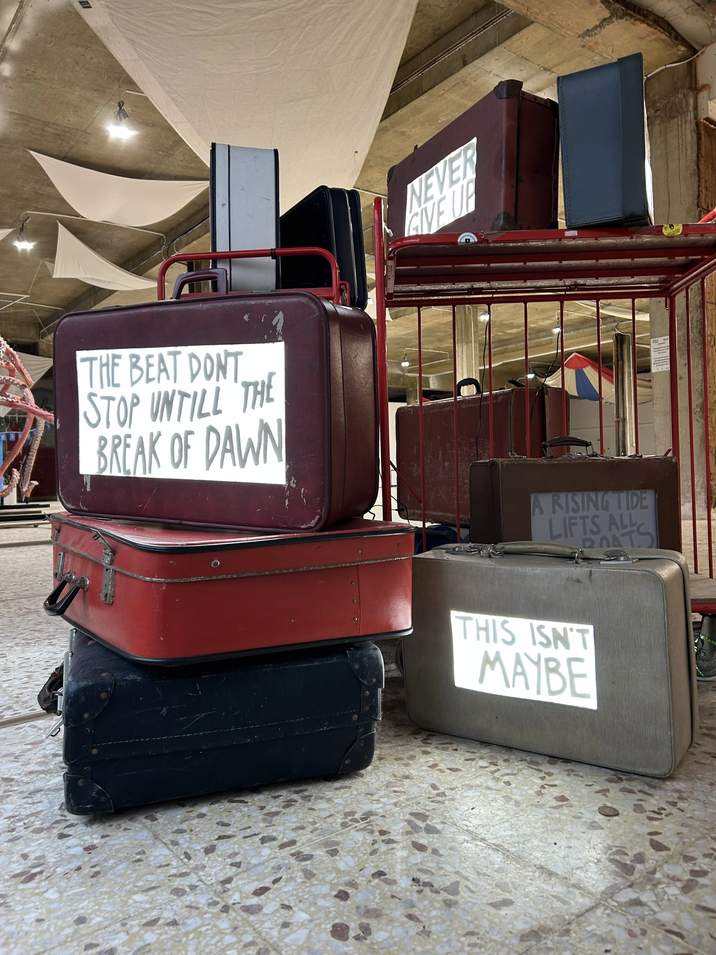 Travelling Light installation at Battery of Ideas