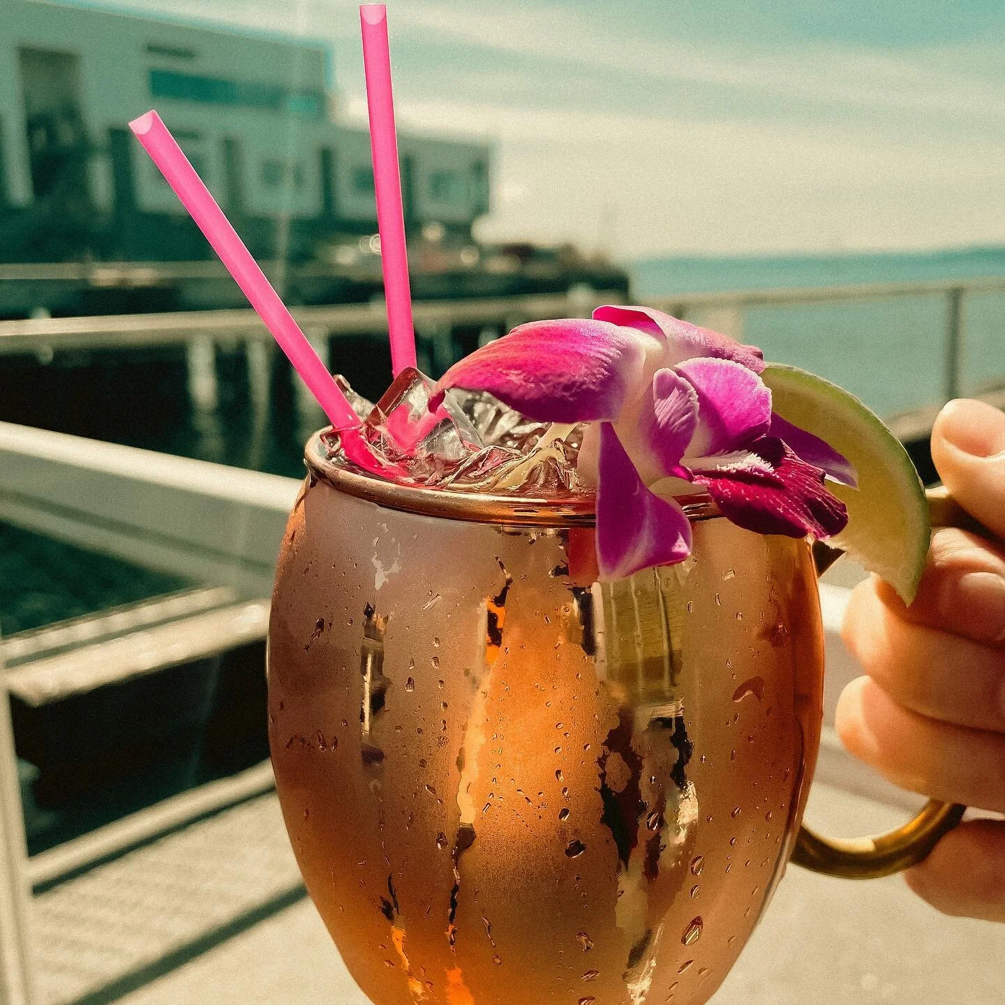✨This is Blossom Mule and she is calling your name✨
Housemade hibiscus liqueur, lime, ginger beer and orange blossom make this the perfect spring refresh!
Come grab one on our pattiiioooo 😎