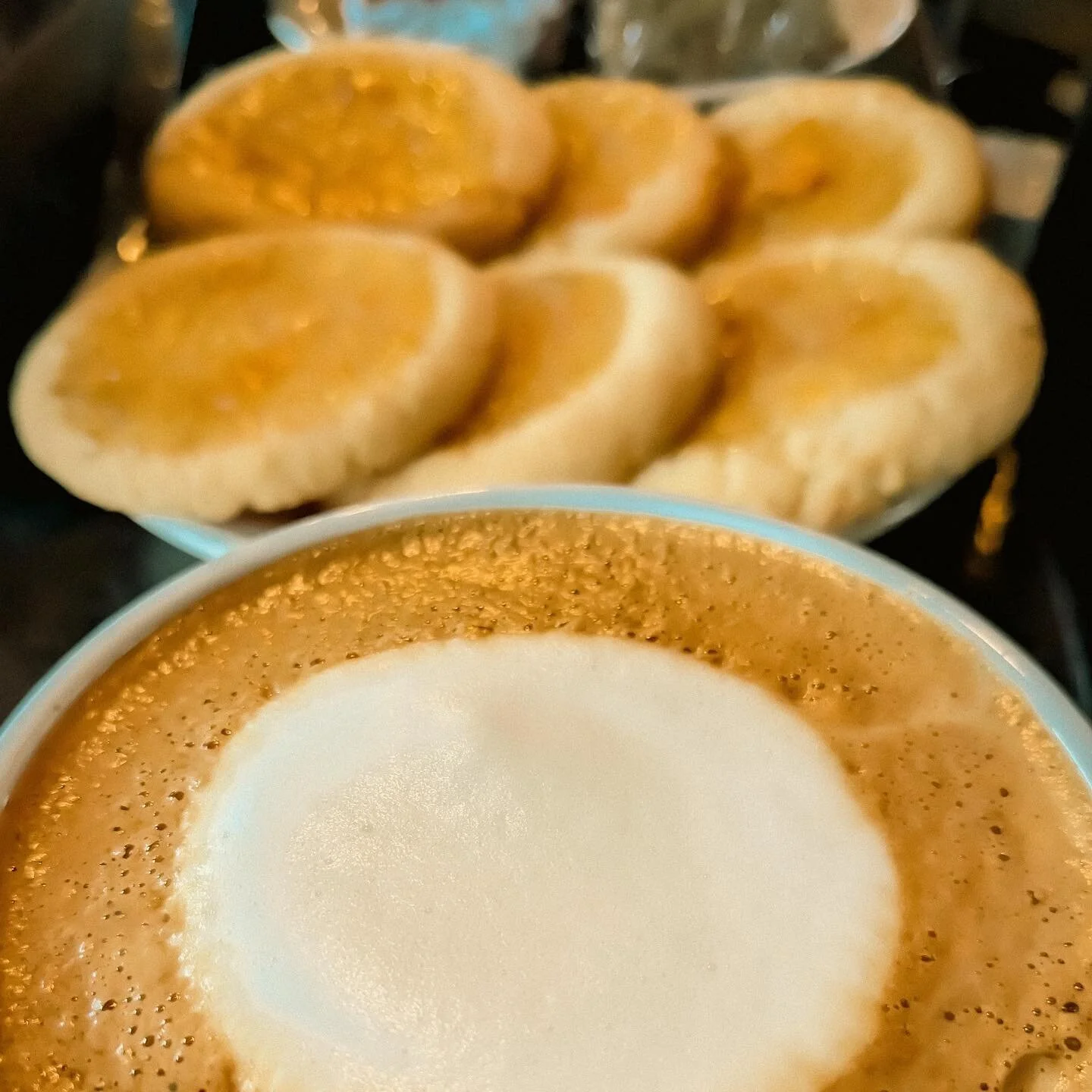 Cappuccinos and cookies this morning at the pub! Come try some of our new concoctions and reenergize after a long weekend ✨