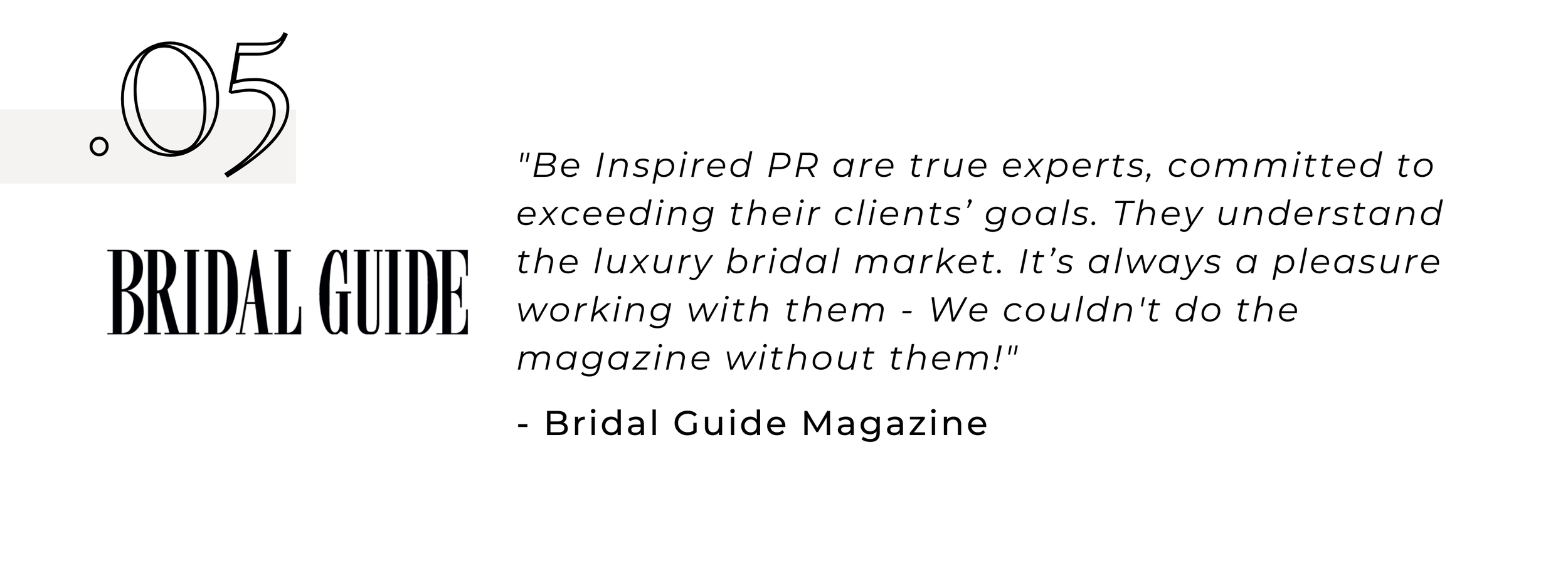 Get Featured In Bridal Guide Magazine