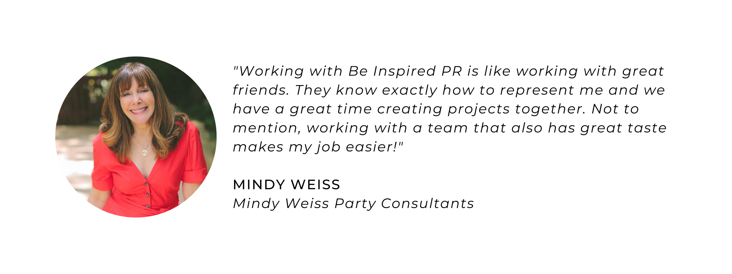 Mind Weiss Be Inspired PR Accolade