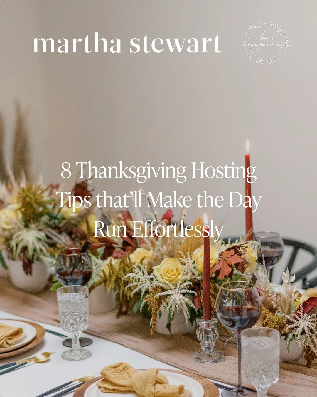 These 8 thanksgiving hosting tips will make your day run effortlessly 🧡 

Read the full feature live on @marthastewart!