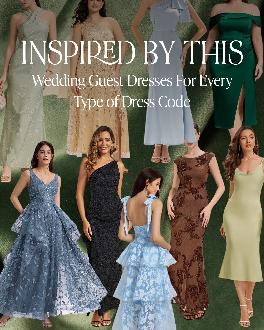 Wedding Guest Dresses For Every Type of Dress Code 🤎 

From floor length ballgowns for a black tie event, to flirty printed garden party dresses - see all of the inspiration in the full article on @inspiredbythis!